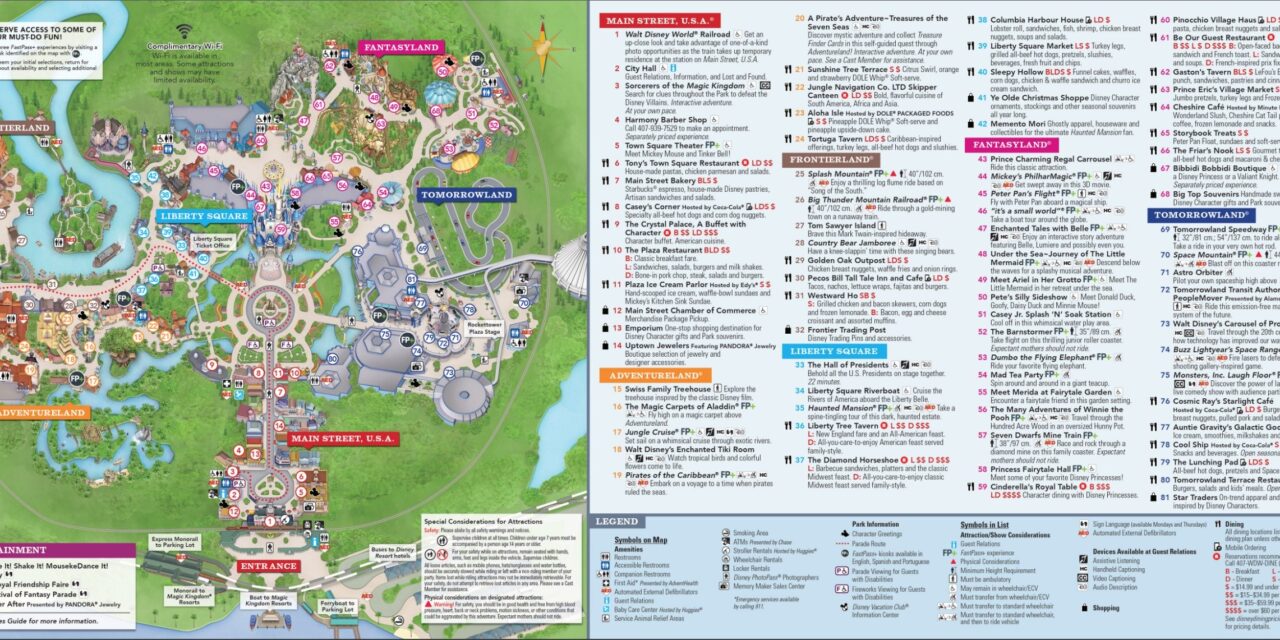 disney magic kingdom map 2020