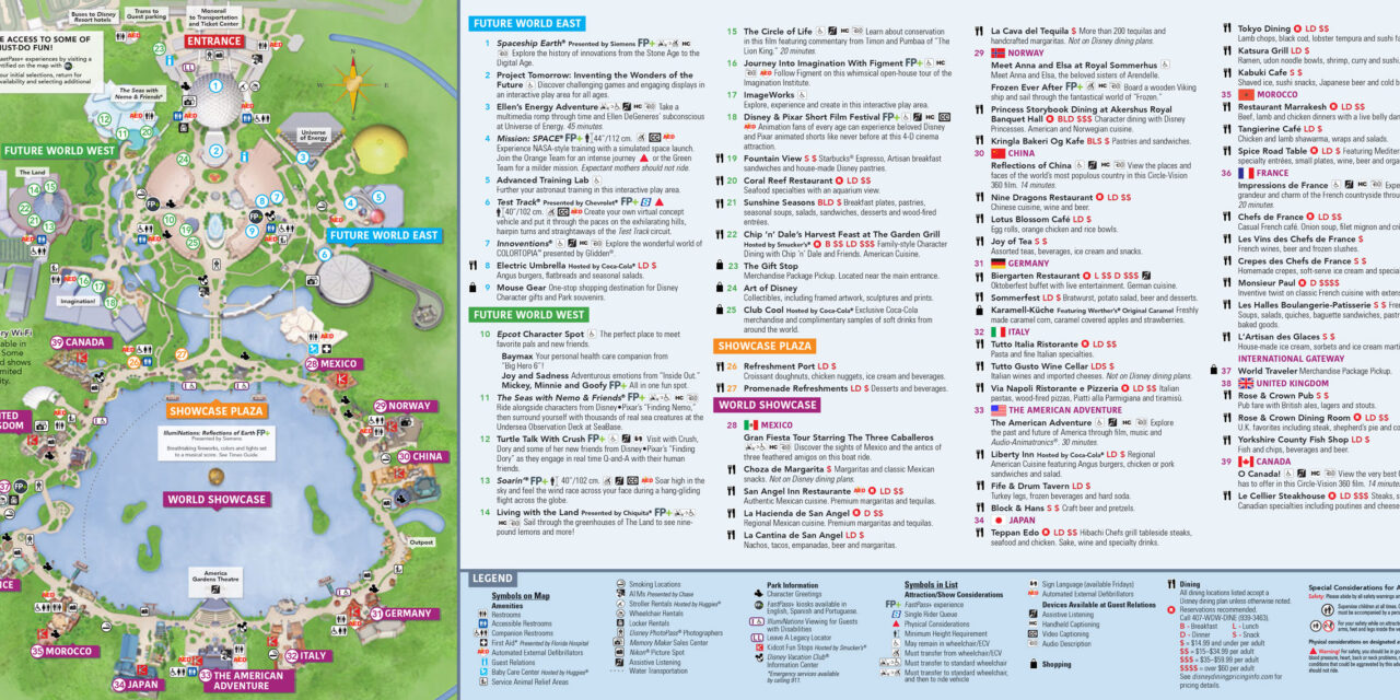 Epcot Map