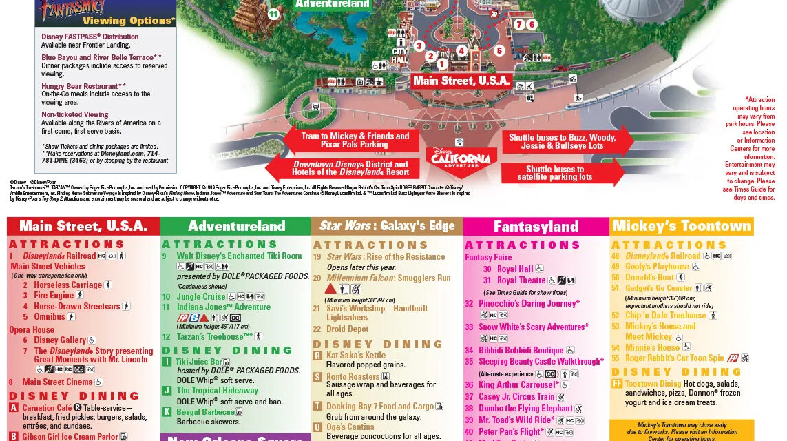 FM DESTINATION DLPARK MAP