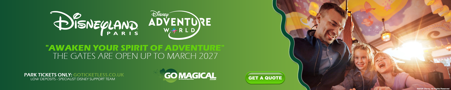 Go Magical Disneyland Paris Disney Adventure World World of Frozen Limited Availability Book Early 
