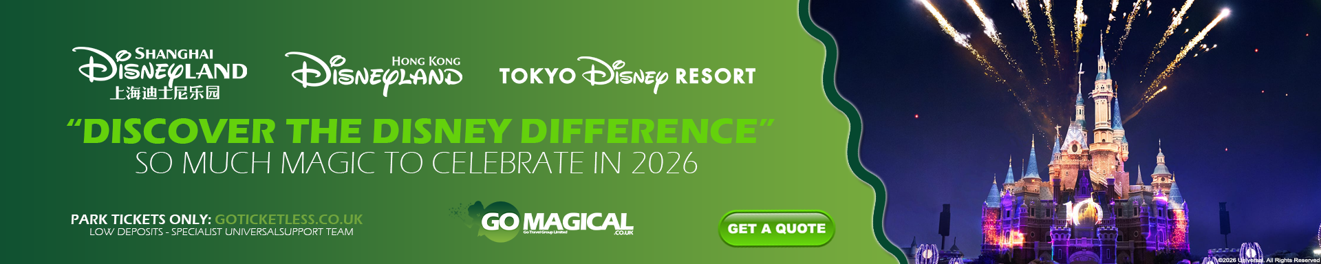 Go Magical Tokyo Disney Resort DisneySea Silver Jubilee Shanghai Disney Resort 10th Anniversary Hong Kong Disneyland 20th Anniversary Book Now