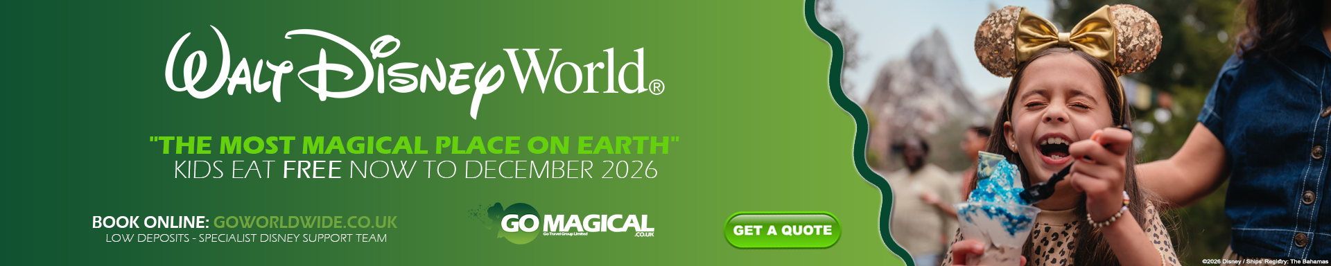 Walt Disney World Holidays Kids Eat Free 2026 Book Online Now For Lowest Prices. Disney hotel + Tickets + Meal Plans. Go Magical Go Worldwide